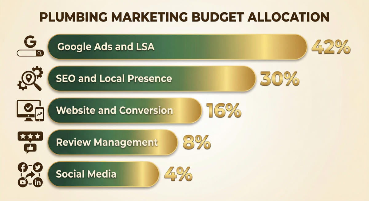 Plumbing marketing budget allocation