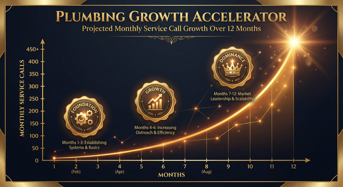 Plumbing service call growth chart
