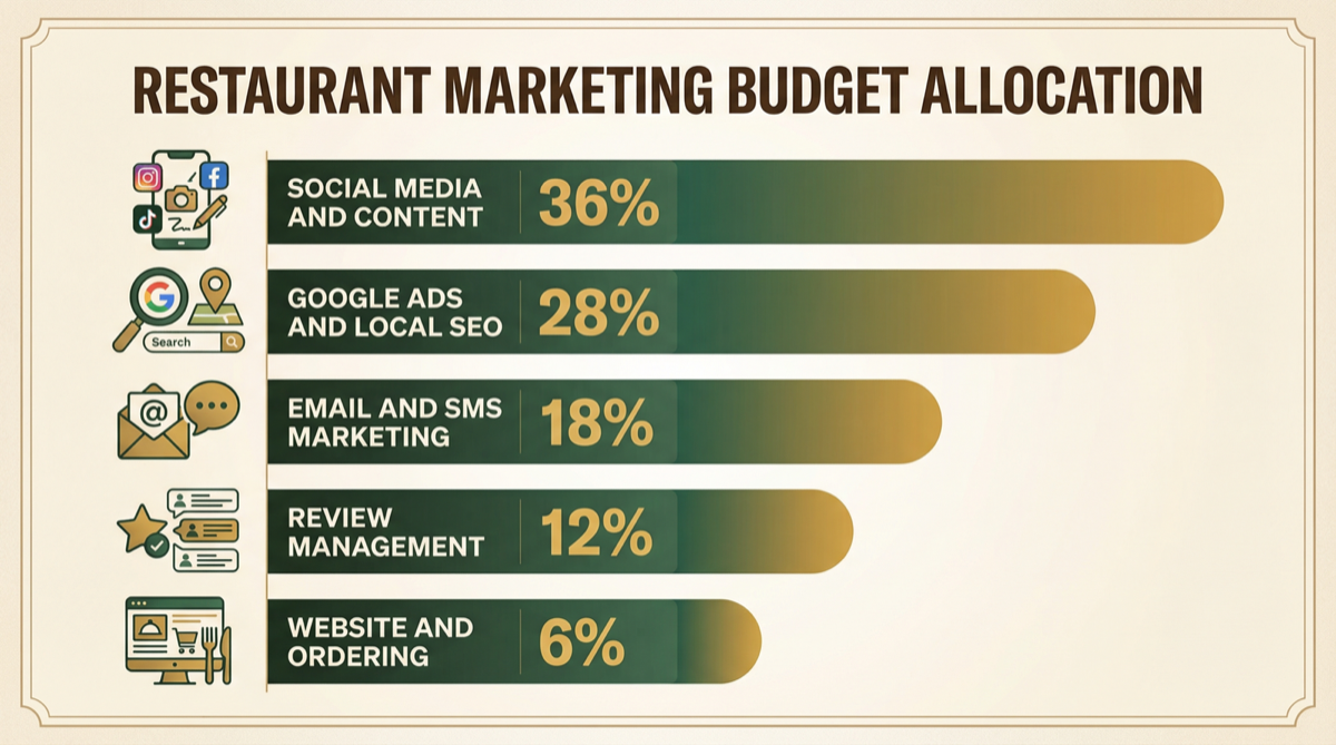 Restaurant marketing budget allocation