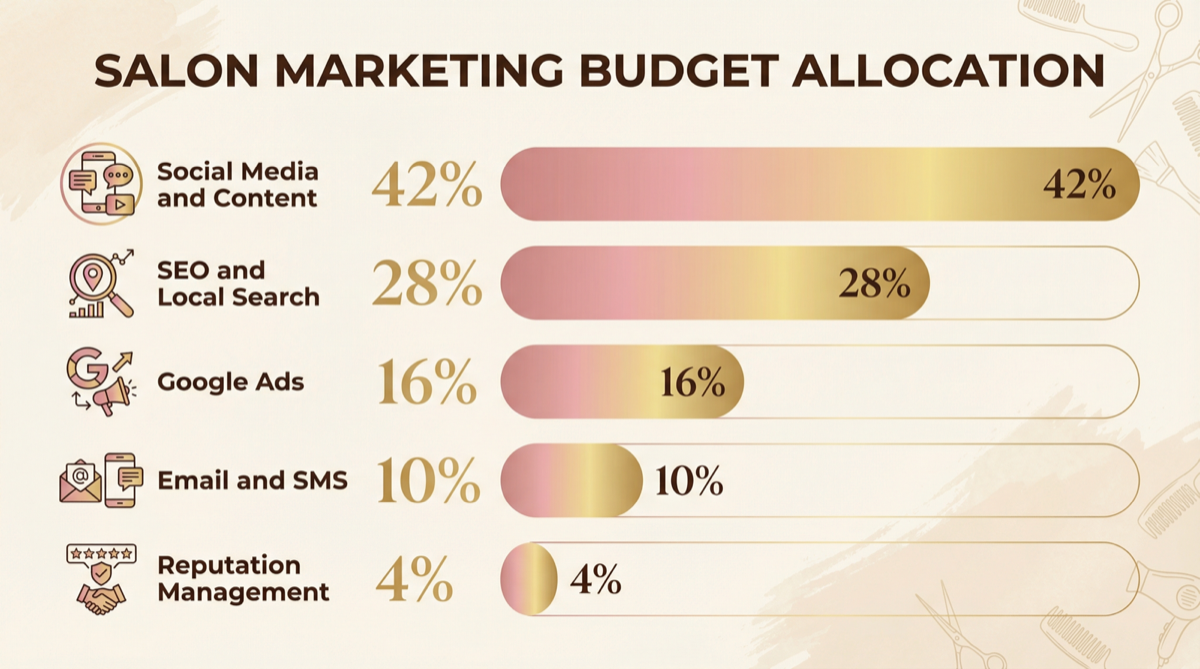Salon marketing budget allocation