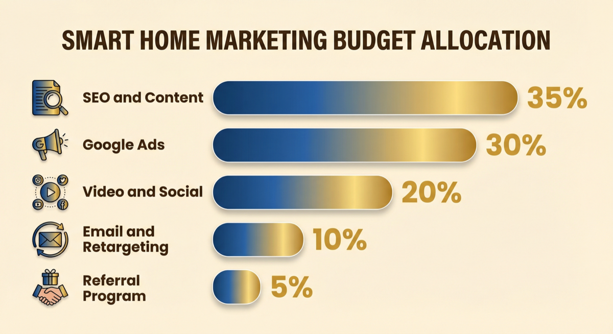 Smart home marketing budget allocation